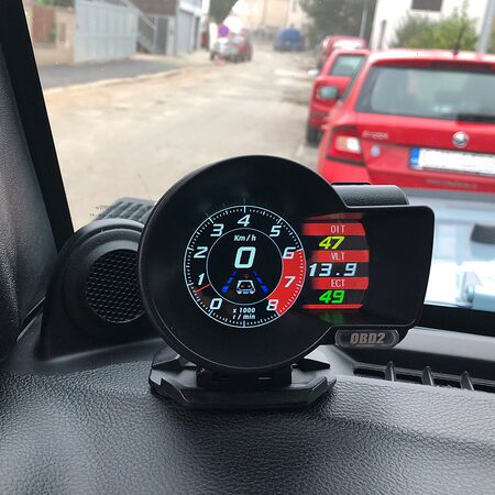 Palubní DISPLEJ SPORT LCD, OBDII, FULL + GPS