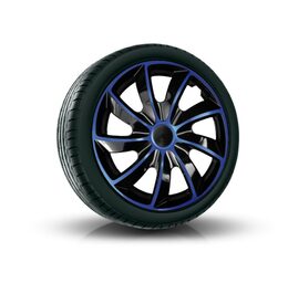 Kryty kol 17" QUAD BICOLOR modré - 4 ks