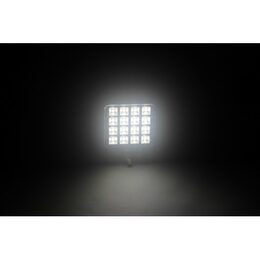 LED světlo (s vypínačem) na pracovní stroje 10-30V, 16x1W, ECE R10
