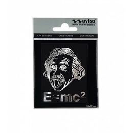 Samolepicí dekor niklovaný - E=mc