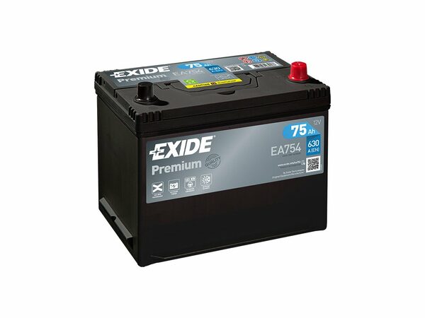 Autobaterie EXIDE Premium 75Ah 12V 630A