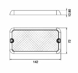LED světlo nástěnné, bílé, 24x0,2W, ECE R10