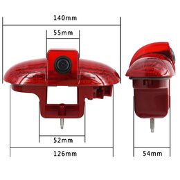 Kamera 4PIN NTSC/PAL pro Opel Vivaro, Combo, Renault Trafic 2001-2014