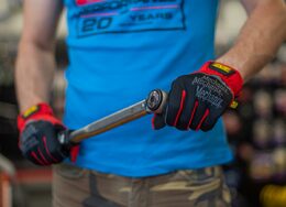 Rukavice Mechanix FastFit červené, Velikost XL