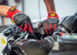 Rukavice Mechanix FastFit červené, Velikost XL