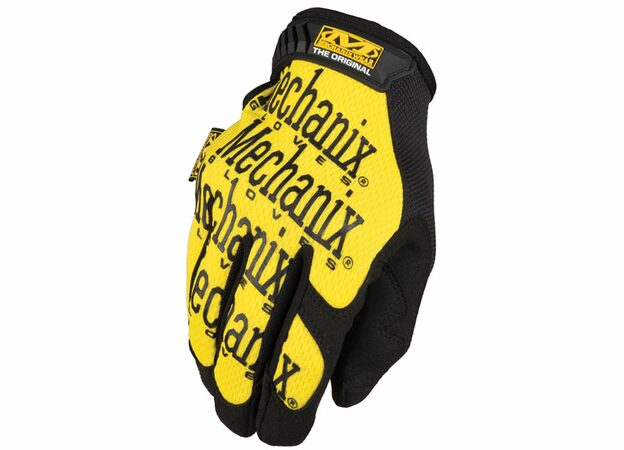 Rukavice Mechanix The Original žluté, Velikost M