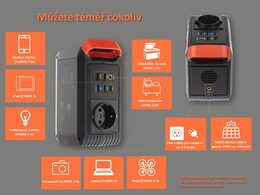 Multifunkční nabíjecí stanice - powerbanka, Li-Ion 24.000mAh / 88,8Wh, AC-80W