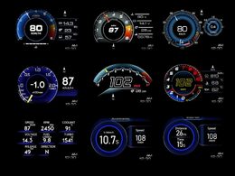 Palubní DISPLEJ SPORT LCD, OBDII, FULL + GPS