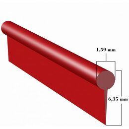Dekorační proužek do interiéru 5m červený