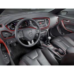 Dekorační proužek do interiéru 5m červený