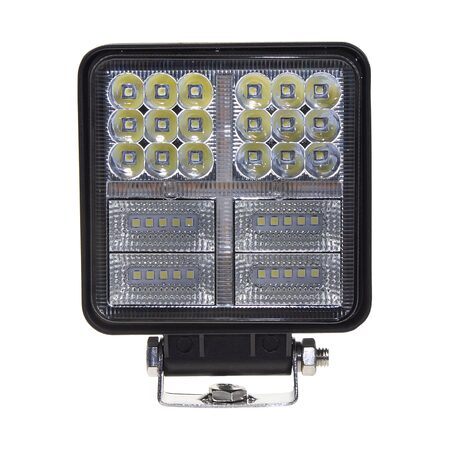LED světlo hranaté, bílá + oranžová, 38x3W, ECE R10