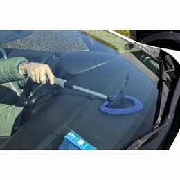 Stěrka na odmlžení a čištění oken teleskopická