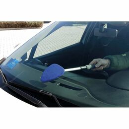 Stěrka na odmlžení a čištění oken teleskopická