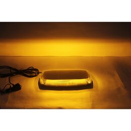 LED světelná oranžová rampa homologovaná 305x158 R10 R65 magnet, 12/24V