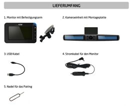 Bezdrátový kamerový systém Pro-user LCD 4,3"+ couvací kamera s nočním viděním DRC4310SOLAR