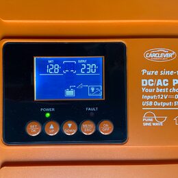 Sinusový měnič napětí z 12/230V, 1200W/displej