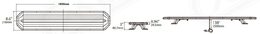 SLIM LED rampa 1530mm, oranžová, 12-24V, 36+216LED, ECE R65