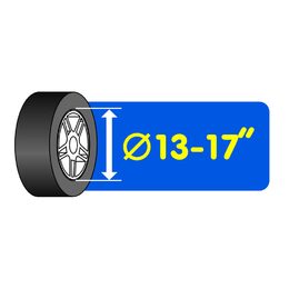 Stojan na pneumatiky 13-17" LAMPA - boční