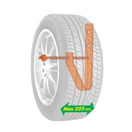Držák na pneumatiky nerez LAMPA - 4ks