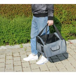 2 v 1 Luxusní přepravní box a taška do auta pro pejska nebo kočičku LAMPA