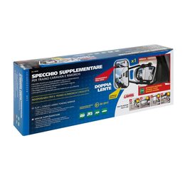 Zrcátko caravan ploché + konvexní nastavitelné LAMPA