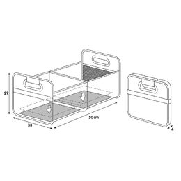Organizér do kufru skládací L 50x33cm - LAMPA