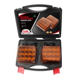 LED výstražné světlo, oranžové, ECE R10, R65, set 2ks
