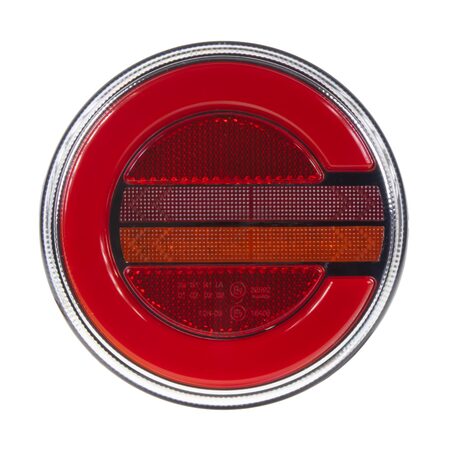 LED sdružená lampa zadní pravá s dynamickými blinkry, 12-24V, ECE