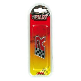 Samolepící chromovaný znak "R" PILOT