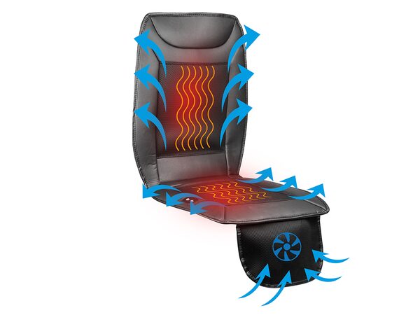 Vyhřívaný potah sedačky s ventilací na 12 a 230 V - EUFAB