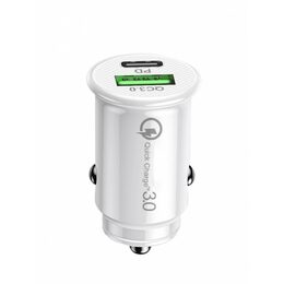 USB adaptér QC3,0 + type C, 12/24V