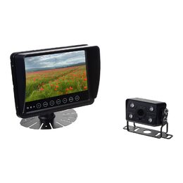 AHD set Monitor 7" prachotěsný/voděodolný/nárazu odolný, 2x4PIN vstup + kamera + 15m kabel