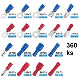 Sada izolovaných lisovacích konektorů, 360 ks