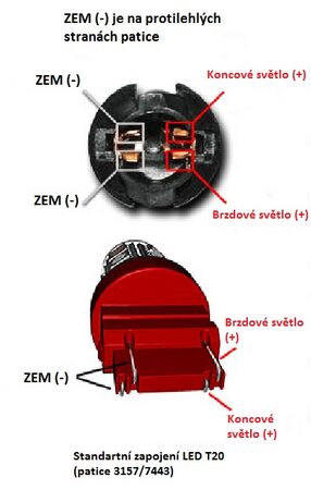 TURBO LED T20 (3157) oranžová 12-24V, 48W