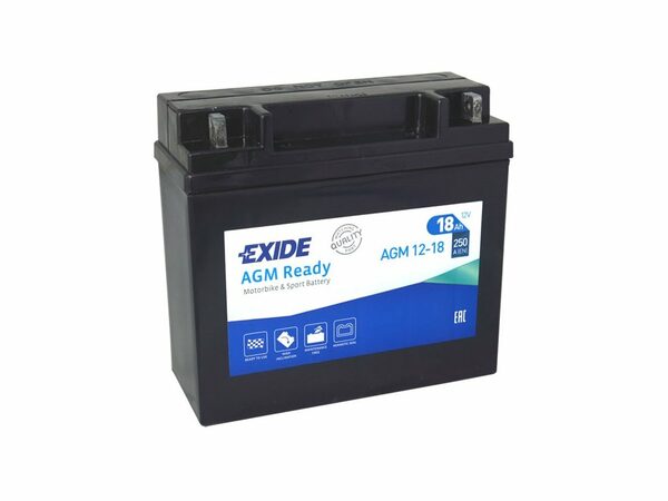 Motobaterie Exide AGM12-18, 12v-18Ah, 250A