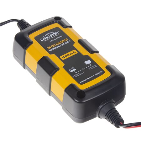 Inteligentní udržovací nabíječka baterií CARCLEVER 12V - 800mA