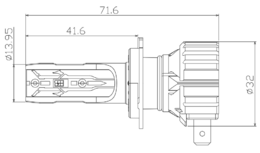 LED H7 bílá, 9-18V, 4000LM