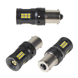 X LED BA15s bílá, CAN-Bus, 12-24V, 27LED/3020SMD