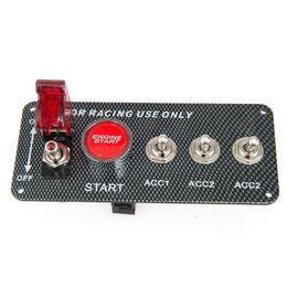 Panel s 4x spínači + tlačítko START, 12V