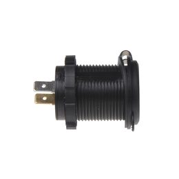 2x USB nabíječka s voltmetrem voděodolná do panelu, červená