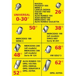 Automatická elektrická anténa De-Luxe LAMPA - černý prut
