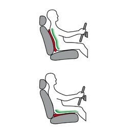 Zvyšovací podložka / bederní opěrka pěnová nafukovací Ergo-Air 2 LAMPA
