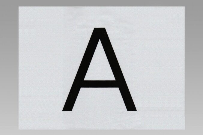 Cedule "A" odpad - reflexní samolepka