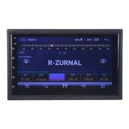 2DIN autorádio s 7" LCD, Android 10, WI-FI, GPS, Mirror link, Bluetooth, 2x USB