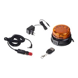 AKU LED maják, 12x3W oranžový, dálkové ovládání, magnet, ECE R10, R65