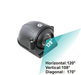 Couvací kamera Truck/bus - 4 pin HD, 12V s nočním viděním kulatá
