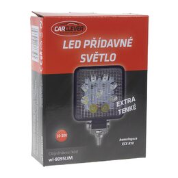 LED světlo hranaté slim, 9x3W, ECE R10