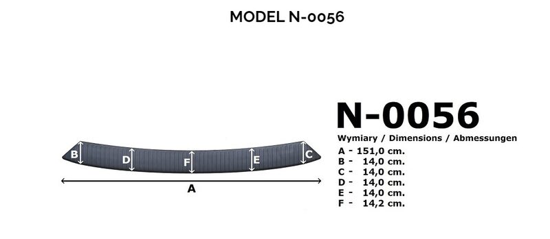 Nášlap kufru (151cm) CIT Jumpy/SpaceTourer, PEU Expert/Traveller, TOY ProAce r.v. 2016->