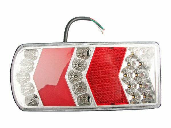 Sdružené světlo TRS006 pravé, LED, s osvětlením SPZ, 12 / 24 V MULTIPA