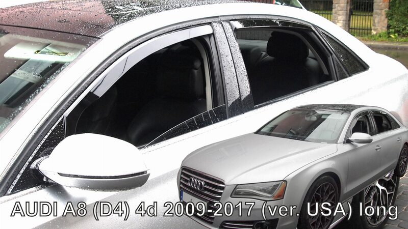 Ofuky oken - Audi A8 4D r.v. 2009-2017, dlouhá verze (+zadní)